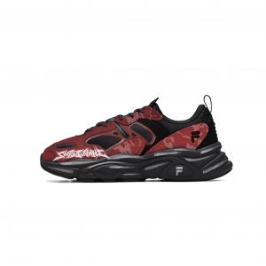 FILA Мужские повседневные кроссовки Mars 2 Abrasion Resistant Low top красные черные