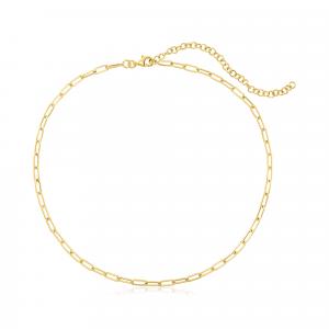 Ожерелье-чокер Canaria 3 мм из 10-каратного желтого золота со скрепкой Canaria Fine Jewelry, 13 In