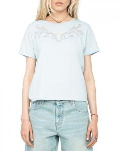 Алис Футболка с сетчатыми вставками Zadig & Voltaire, синий