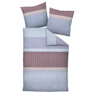 Комплект постельного белья Janine Design из тонкой фланели DAVOS 65139, цвет сиреневый ягодный-05, размер 155x220 + 80x80 см Original Janine