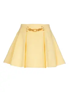 Юбка мини с цепочкой Balmain, желтый