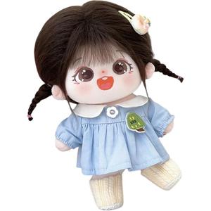 Хлопковая кукла каштанового цвета плюшевая кукла высотой 20 см MENGWAGONGDIAN