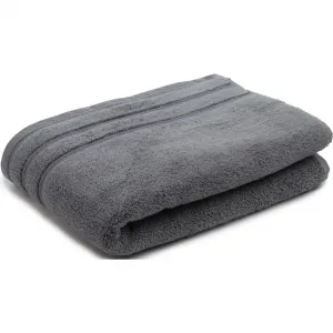 Полотенце Monaco однотонное, с волнистой каймой, из чистого хлопка Gözze, антрацит