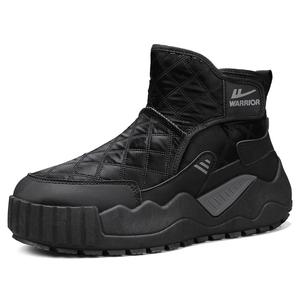 WARRIOR Термостойкие противоскользящие короткие зимние ботинки, мужские, черные