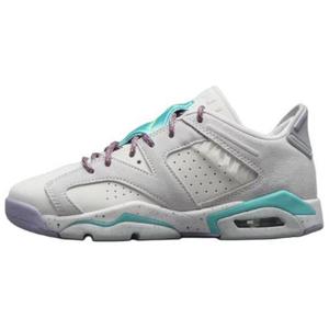 Баскетбольные кроссовки Air 6 Vintage женские с низким верхом серый/зеленый/фиолетовый Jordan