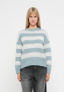 Джемпер ONLY ONLCAMEL LIFE STRIPE O NECK, Arona/Glacier Gray/Light Blue