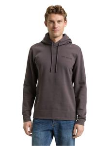 Tom Tailor Простая толстовка с капюшоном серого цвета