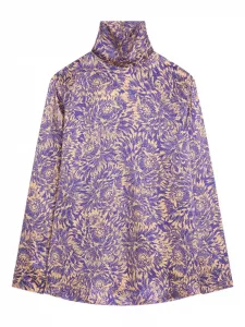 Топ с принтом Dries Van Noten, фиолетовый