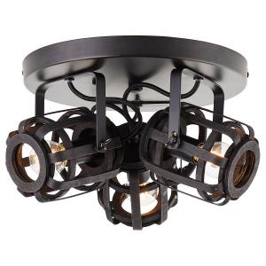 Потолочный светильник Brilliant Woodrow II, цельный бамбук / железо - 3 пламени