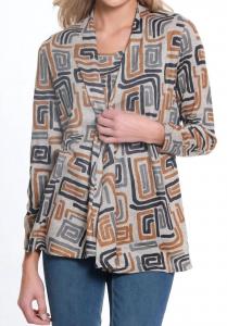 Комплект из куртки и майки с открытым передом, разноцветный Multiples, мультиколор