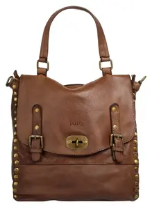 Городской рюкзак сорок°, натуральная кожа, производство Италия Forty°, цвет Cognac