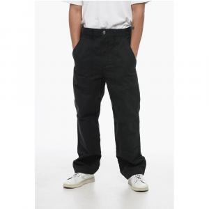 Хлопковые брюки-каррот с петлями для ремня Isabel Marant, Blue