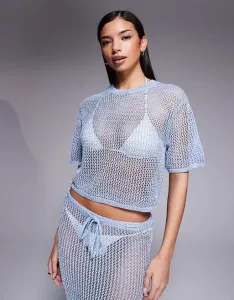 Темно-синий топ в едином стиле River Island