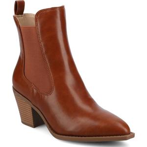 Ботильоны в стиле вестерн челси с розмарином Journee, цвет cognac