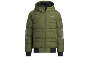 Пуховик мужской оливковый Adidas Neo, оливковый