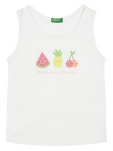 Топ regular fit 3I1XGH012 United Colors Of Benetton, белый