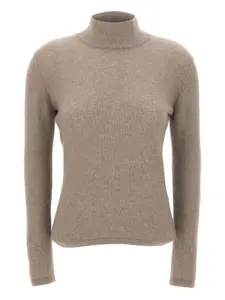 Джемпер с длинными рукавами и высоким воротом Filippo De Laurentiis, коричневый