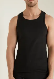 Ребристая нижняя рубашка Tezenis, Black