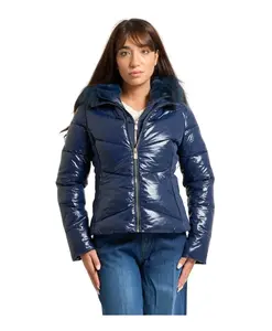 Синяя стеганая куртка со съемным жилетом Yes Zee, синий