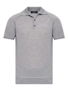 Трикотажная рубашка-поло DSQUARED2, серый