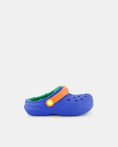 Классические детские тапочки с подкладкой Crocs, синий