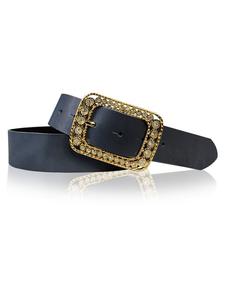 Ремень FRONHOFER Damengürtel goldene Strassschnalle, цвет Marine