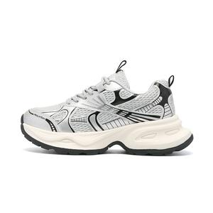 Кроссовки женские толстые низкие Mulinsen, цвет Silver Red