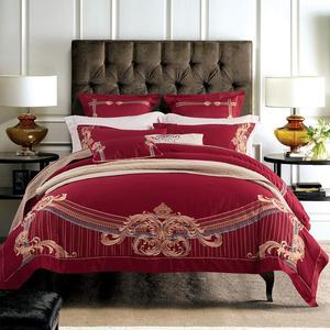 FGDSEEEKJUFHH Комплект постельного белья серый с вышивкой