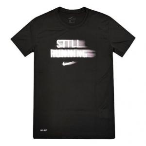 Футболка still running quick dry black Nike, черный