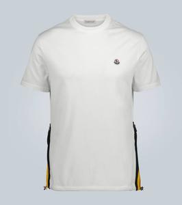 Футболка с техническими деталями Moncler, White