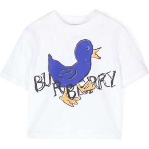 Футболка белая Burberry для малышей