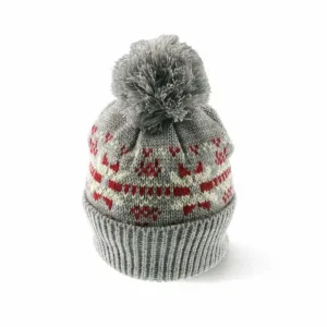 Вязаная шапка с скандинавским узором Branshes, цвет Heather Gray