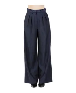 Полосатые широкие брюки Max Mara, синий