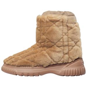 DIOR Зимние короткие снежные ботинки women's brown