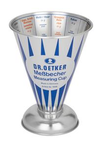 Стакан мерный Dr.Oetker Nostalgie, 500 мл, серебристый / синий