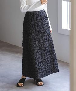 Жаккардовая юбка со случайными складками Noble, цвет Black