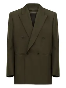 Двубортный шерстяной пиджак Lgn Louis Gabriel Nouchi, зеленый