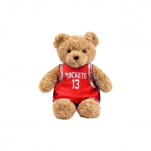 Плюшевый мишка в баскетбольной майке NBA, 35 см XIAOCAIXIONG, rockets-harden