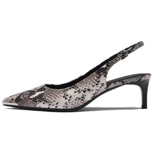 LE SAUNDA Туфли на высоком каблуке женские, черно-серого цвета