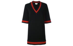 Платье Gucci с короткими рукавами, черный