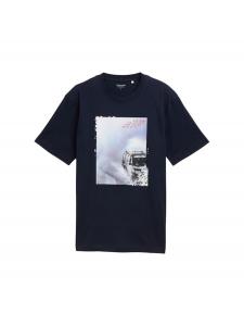 Рубашка TOM TAILOR, пыльно-синий/темно-синий