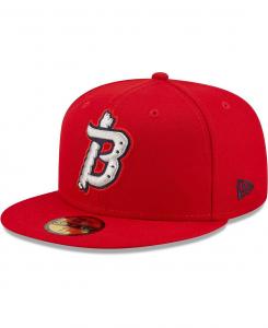Мужская красная приталенная шляпа Binghamton Rumble Ponies Authentic Collection 59FIFTY New Era