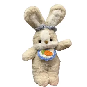 Кролик, спокойной ночи хлопковая кукла плюшевая кукла кролик высота 35см Ten Thousand Children's Music