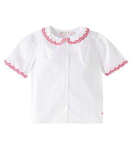 Хлопковая рубашка Эззи Bonpoint, Blanc Lait