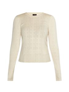 Женский вязаный свитер темно-кремового цвета usha BLACK LABEL