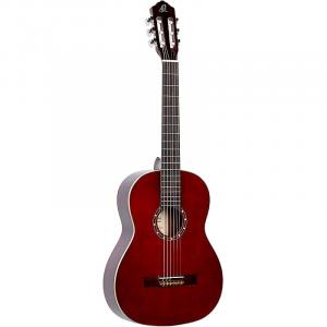 Акустическая гитара Ortega Guitars 6 String Family Series Full Size Nylon Classical Guitar with Bag, Right-Handed, Spruce Top-Wine Red-Gloss,