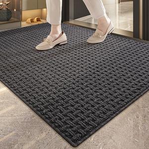 Dajiang Ковер 120х180 см для прихожей, темно-серый, износостойкий, грязеотталкивающий, с пескоулавливающим эффектом
