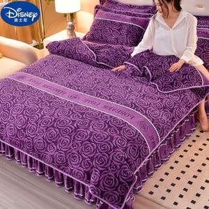 Disney Комплект постельного белья, 4 предмета, для кровати 1.8м, пододеяльник 200x230см