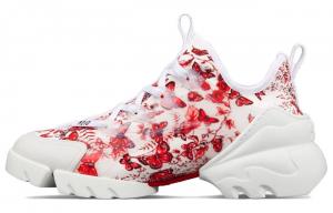 D-Connect Низкие Повседневные Туфли Женские Красные Белые DIOR