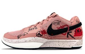 Nike Ja 1 Амортизирующие противоскользящие и износостойкие низкие баскетбольные кроссовки мужские розово-белые, цвет White